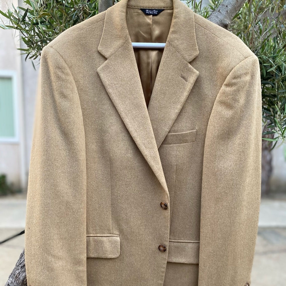 NW Bill Blass 💯 Camel hair Sport Coat, Sz 40R